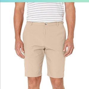 Puma Tan Flat Front Golf Shorts